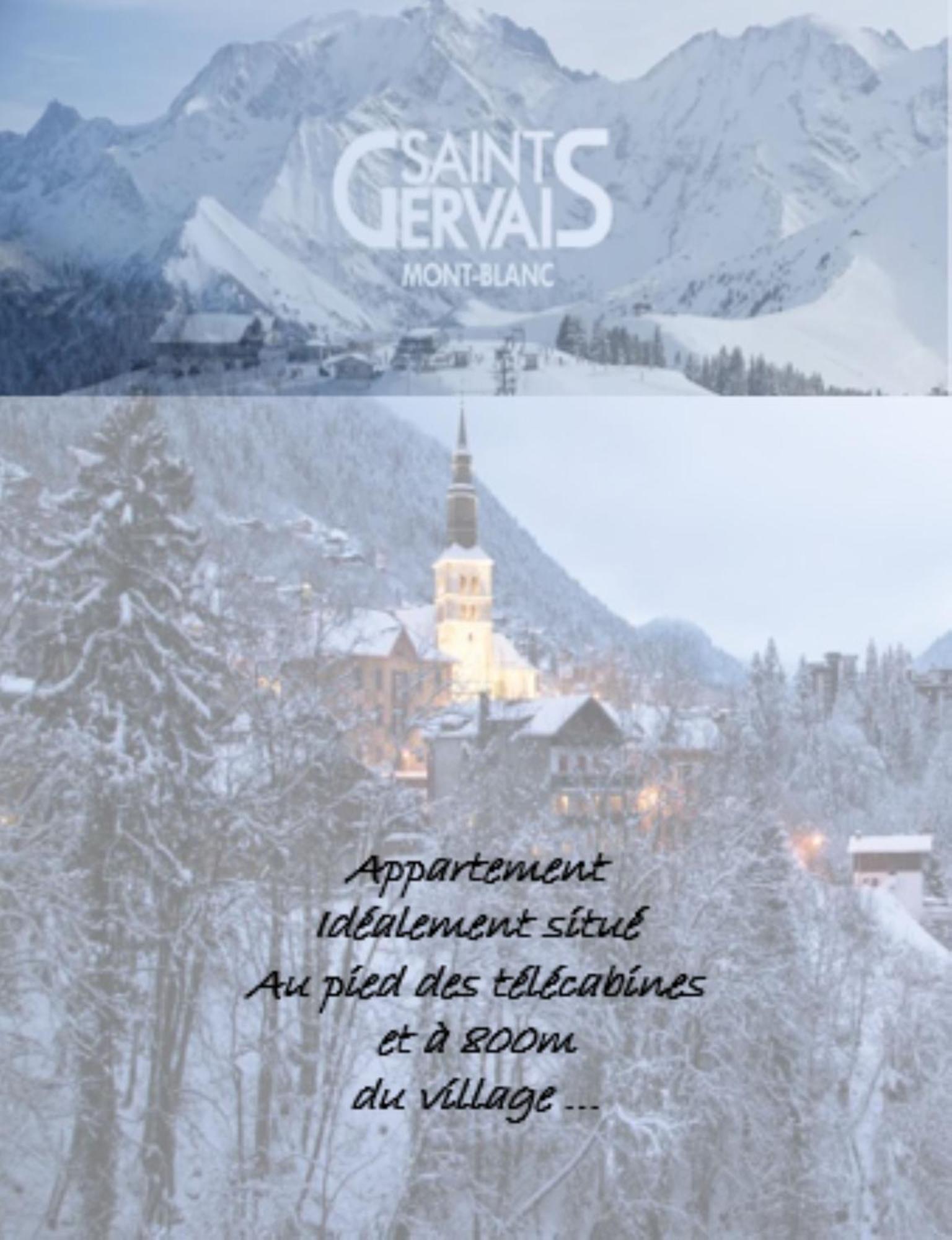 Appartement T2+Cabine Independante Au Depart Des Telecabines Saint-Gervais/Bettex/Mont D'Arbois 외부 사진