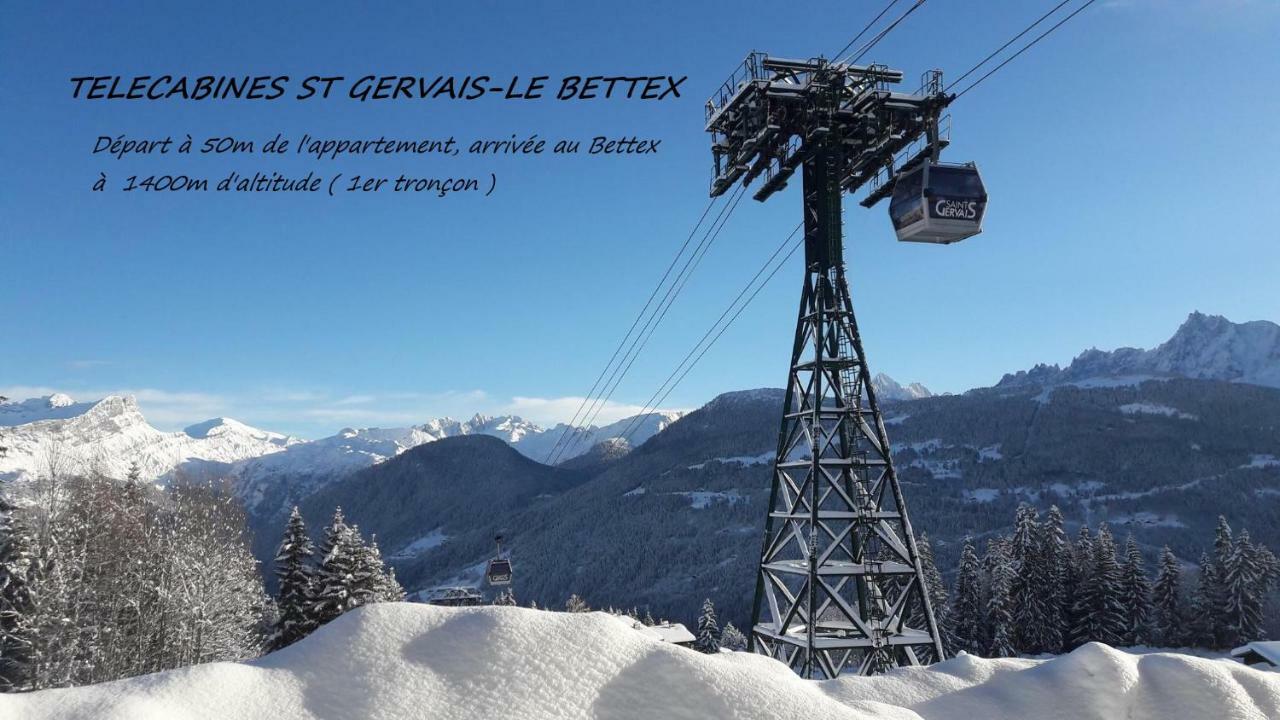 Appartement T2+Cabine Independante Au Depart Des Telecabines Saint-Gervais/Bettex/Mont D'Arbois 외부 사진